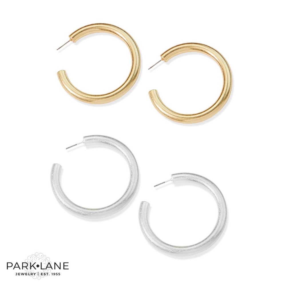 Park Lane Kash Earrings BNWT! Gold Hoops! - Picture 2 of 15